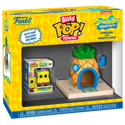 Figura Bitty POP Town Bob Esponja - Sponge Bob at Home