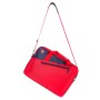 MONRAY Maletín Portátil 15,6"  Bolsillo Ext. Rojo