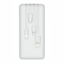 RIVACASE VA2220 Powerbank 20.000 mAh cables blanco