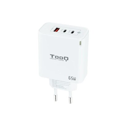 TOOQ Cargador pared GAN 2xUSB-C 1xUSB-A 45W+20W