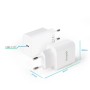 Tooq Cargador pared USB-C PD3.0 20W Blanco