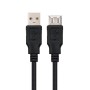 Nanocable Cable USB 2.0 Tipo-A M/H P Negro 1m