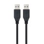 Nanocable Cable USB 3.0, tipo A/M-A/M, Negro, 1m