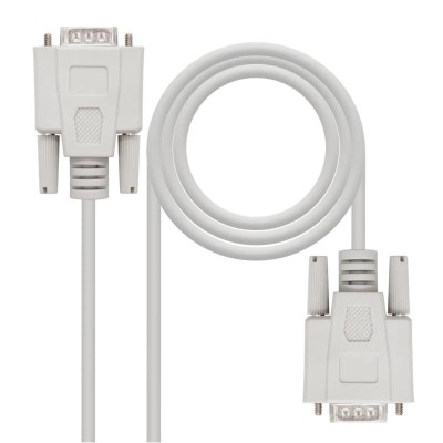 Nanocable Cable RS232, DB9/M-DB9/M, Beige, 1.8m