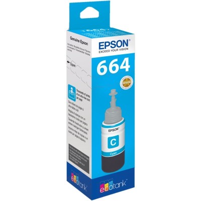 Epson Botella Tinta Ecotank T6641 Cyan