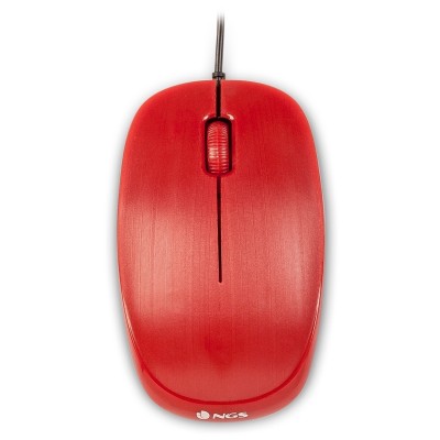 NGS Raton óptico Redflame 1000 Dpi Rojo