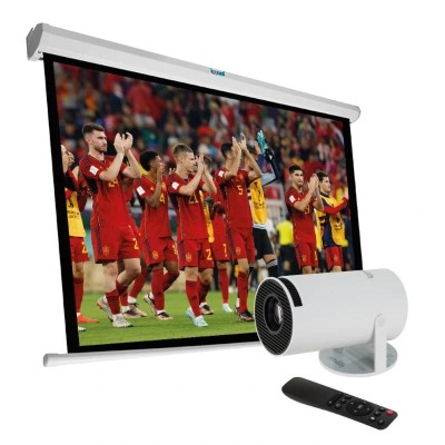 iggual Pack proyector + pantalla 16:9 243x137 elec