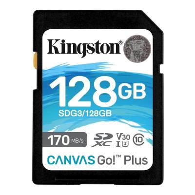 Kingston Canvas Go! Plus SD 128GB class 10 U3 V30