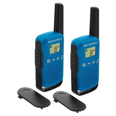 MOTOROLA T42 Walkie Talkie 4Km 16CH Azul Duo