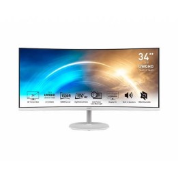 Monitor 34 pulgadas msi pro mp341cqw blanco