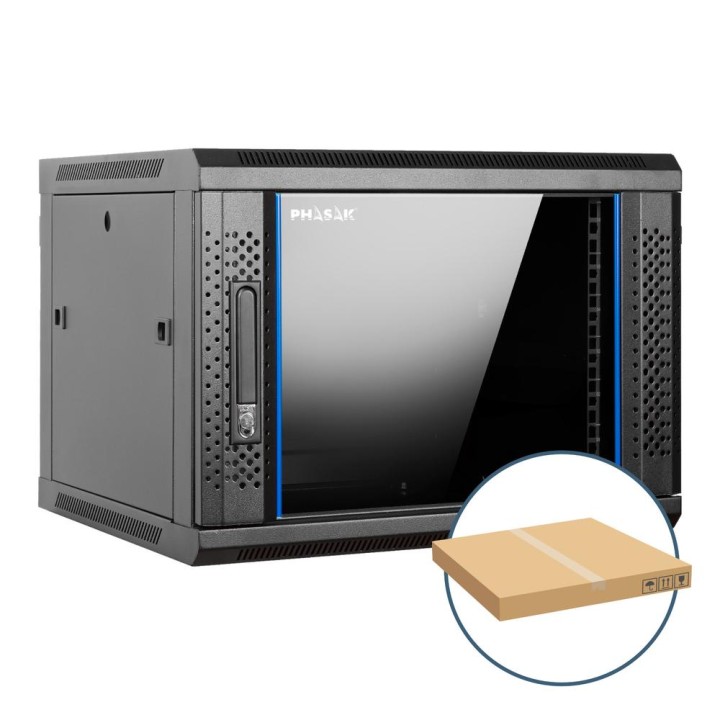 Armario rack mural 19 pulgadas phasak pro