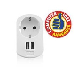 Cargador usb ewent 2 puertos 155w