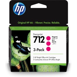 Pack 3 cartuchos hp 712 designjet