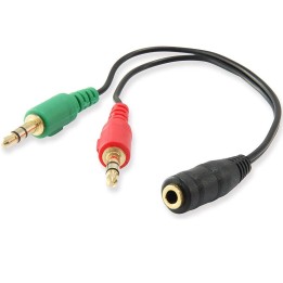 Cable adaptador audio ewent jack 35mm