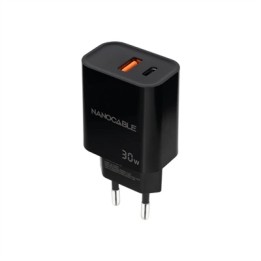 Cargador nanocable usb - c pd+usb - a qc 30w
