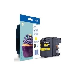 Cartucho tinta brother lc123y amarillo 600