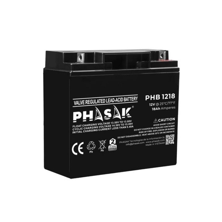Bateria phasak phb 1218 compatible sais