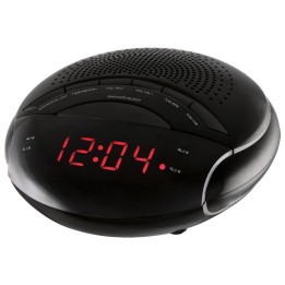 Radio reloj despertador nevir nvr 335dd negro