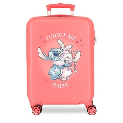 Maleta trolley ABS Cuddle Me Coral Stitch Disney 55cm