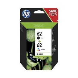 Pack cartucho tinta hp n9j71ae nº62