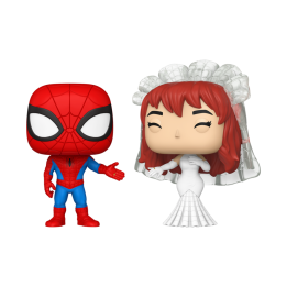 Funko pop marvel superhero couples spider - man