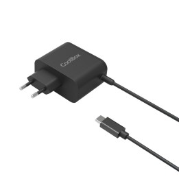 Adaptador cargador portatil coolbox gan usb - c