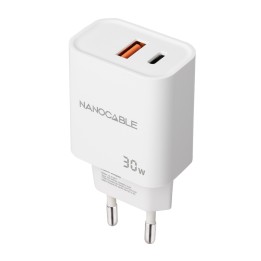 Cargador nanocable usb - c pd + usb - a
