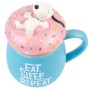 Taza 3D Eat Sleep Repeat Snoopy 500ml