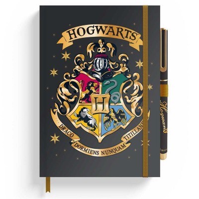 Cuaderno A5 premium + boligrafo Hogwarts Harry Potter