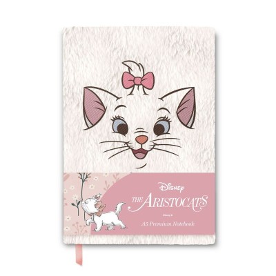 Cuaderno A5 premium felpa Marie Los Aristogatos Disney