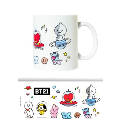 Taza Personajes BT21 330ml