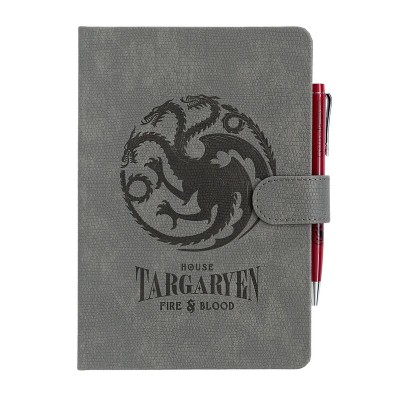 Cuaderno A5 premium + boligrafo Targaryen Juego de Tronos