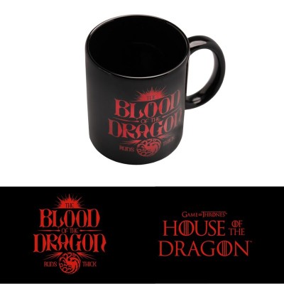 Taza La Casa del Dragon Juego de Tronos 350ml