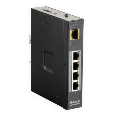 D-Link DIS-100G-5PSW Switch Industrial 4xGB 1xSFP