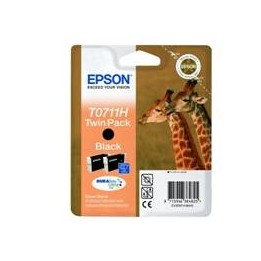 Pack 2 tintas epson c13t07114h10 negro