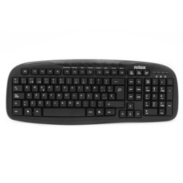 Teclado multimedia nilox usb negro