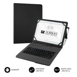 Funda + teclado subblim tablet 10.1 pulgadas