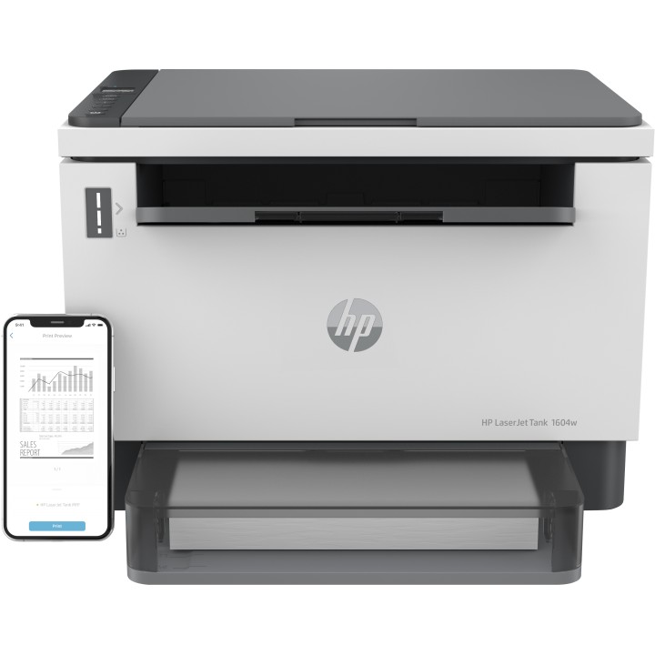 Multifuncion laser hp laserjet tank 1604w