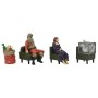 Set 3 figuras Delia, Escape Artist &38 Mummified Santa Waiting Room Beetlejuice Beetlejuice 7,5cm