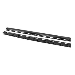 Panel organizador cables vertical rack 19 pulgadas