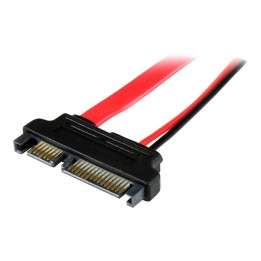 Cable sata startech 0.15m macho - hembra rojo