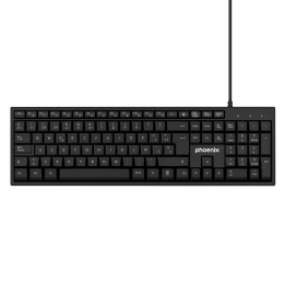 Phoenix k100 teclado multimedia usb negro