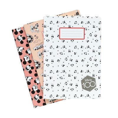 Set 3 cuadernos A5 Mickey Disney 100 Aniversario