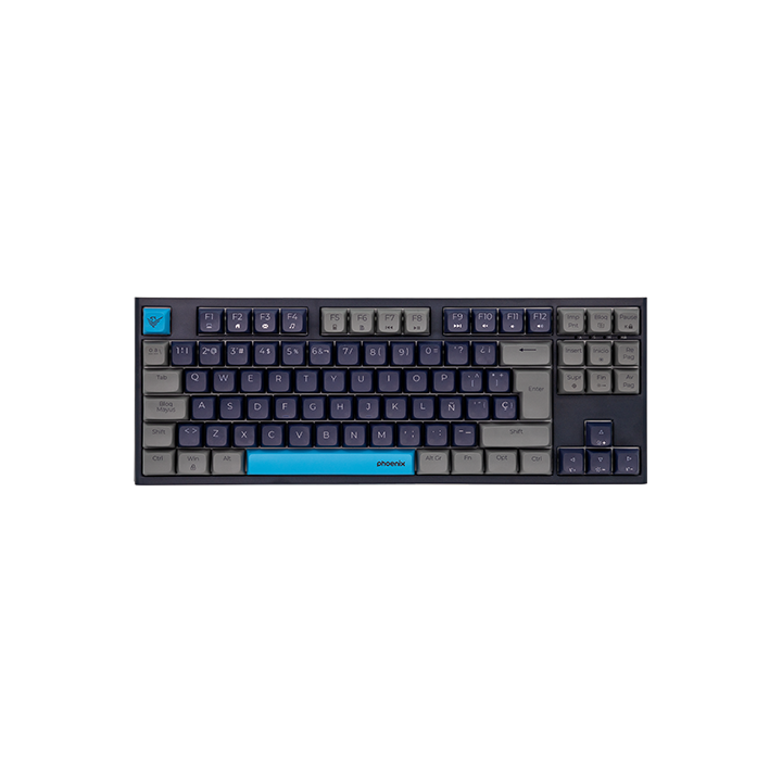 Teclado gaming royal pbt mecanico negro