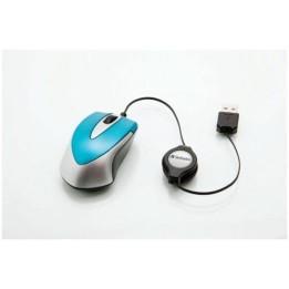 Raton verbatim go mini azul