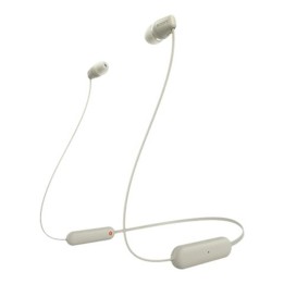 Auriculares sony wi - c100 inalambrico beige