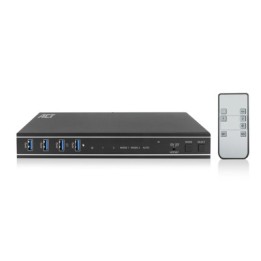 Conmutador kvm act connectivity 2 puertos usb 3.2 - hdmi - dual 4k - 2pc