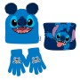 Conjunto gorro guantes braga cuello Stitch Disney