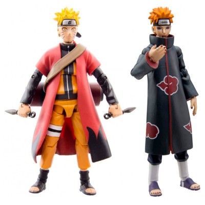 Set figuras Naruto vs Pain Sage Mode 25th Anniversary Naruto Shippuden 10cm