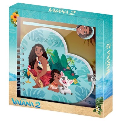 Set diario + boligrafo Vaiana Disney